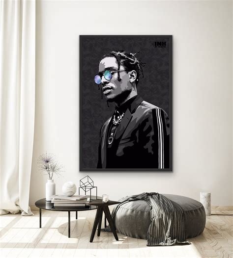 asap rocky wall art.